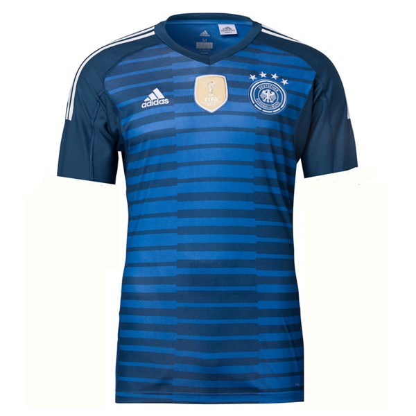 Maillot Football Allemagne Domicile Gardien 2018 Bleu